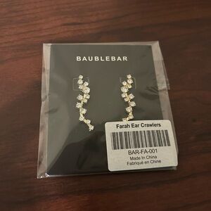 BaubleBar Farah Ear Crawlers Dangling Earrings – Brand New in Package!